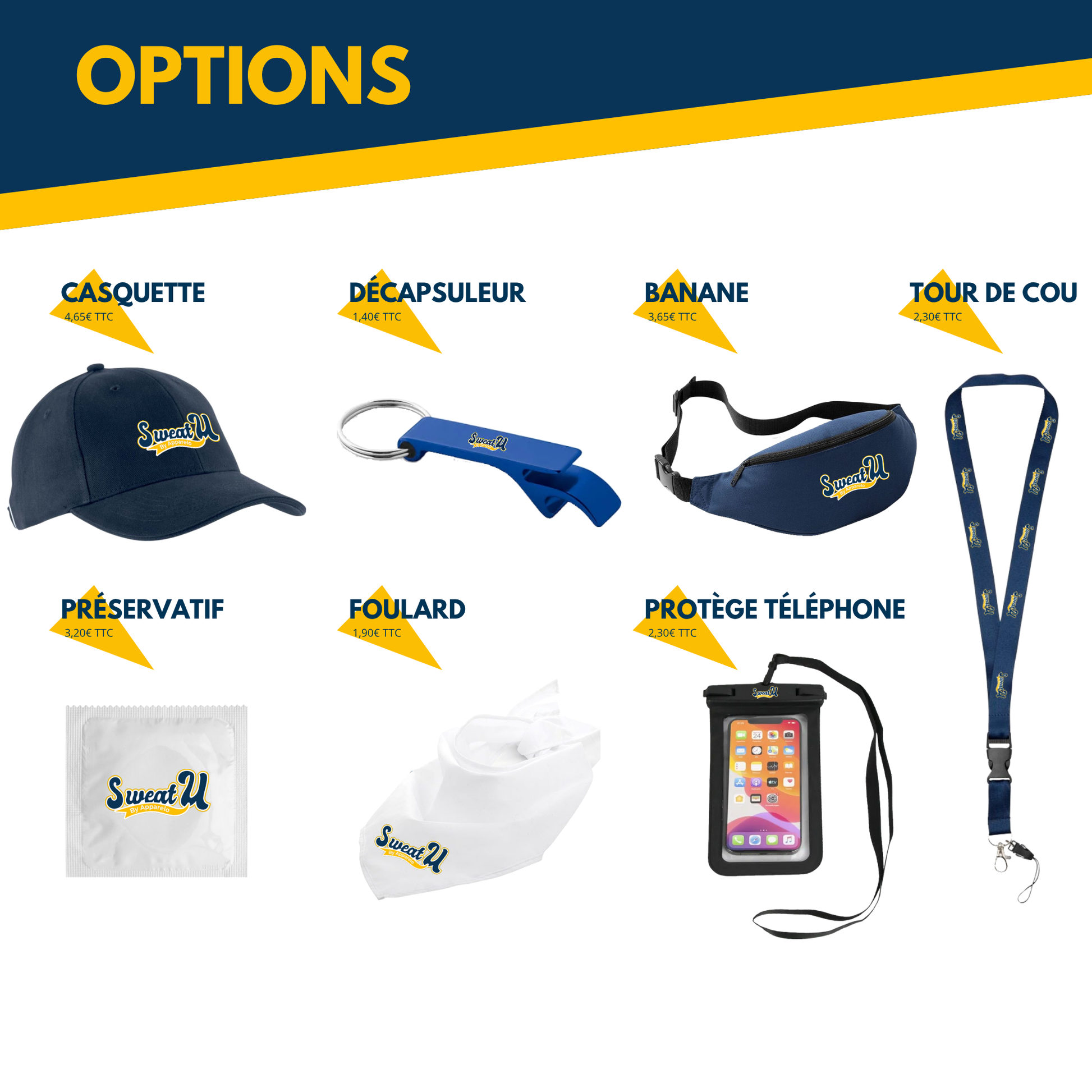 Options Pack WEI étudiant personnalisé pas cher